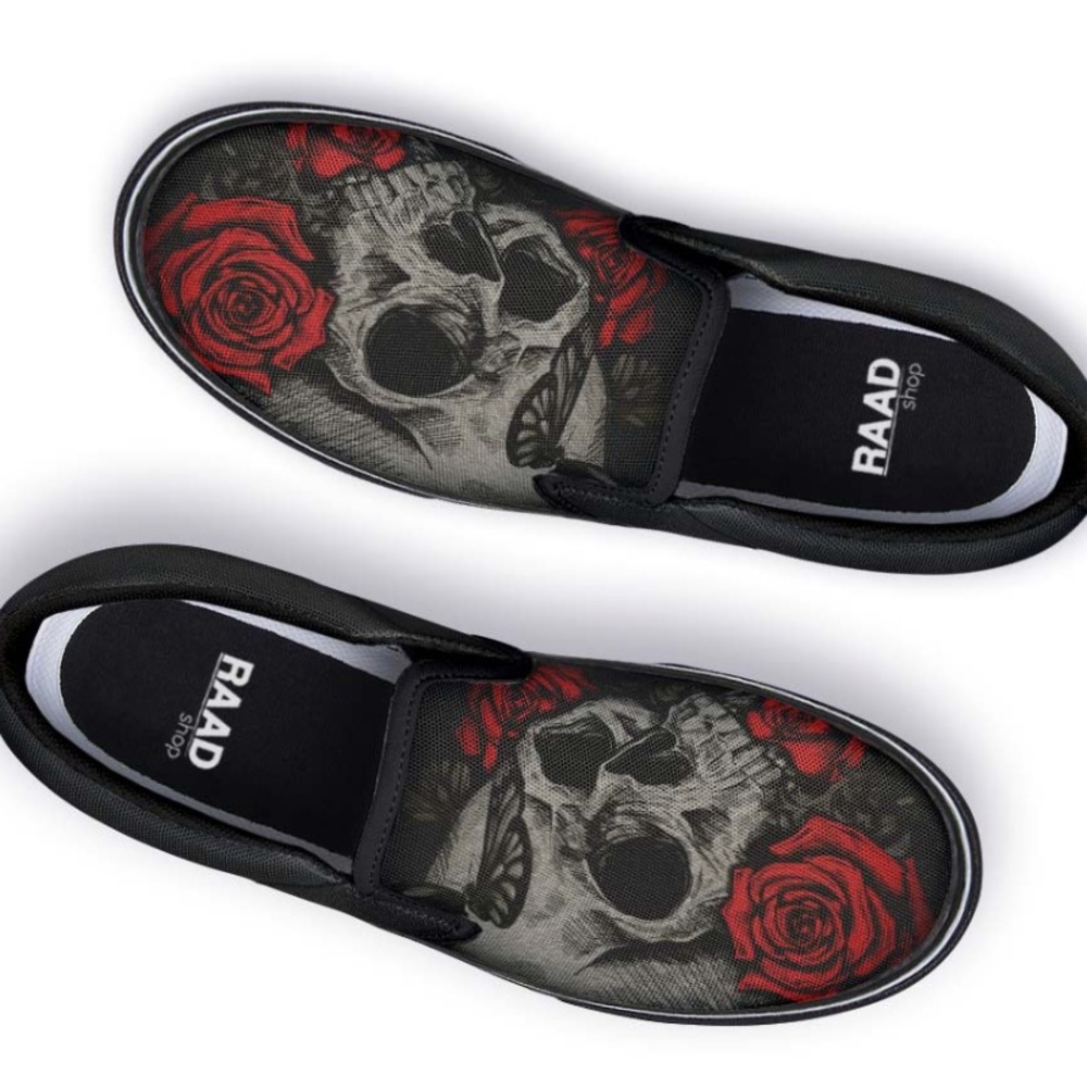 RAAD tattoo rose mens sneakers